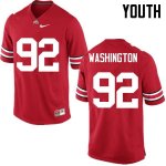 Youth Ohio State Buckeyes #92 Adolphus Washington Red Nike NCAA College Football Jersey New Arrival MXU5244AH